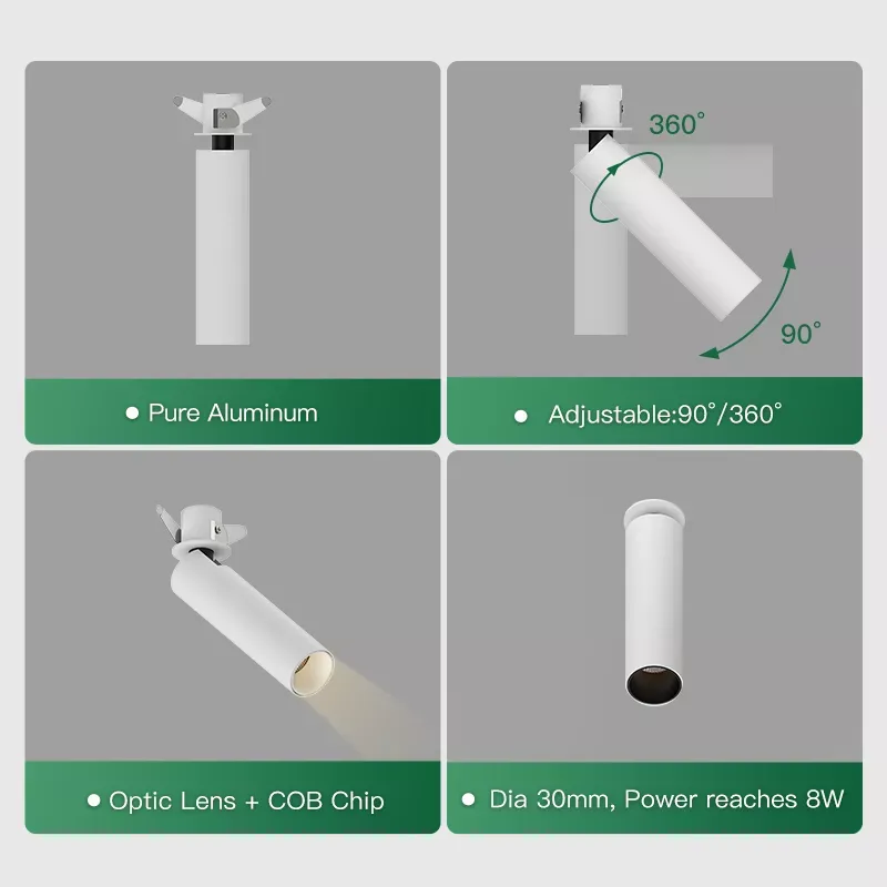 1 Inch Recessed Round Adjustable Spotlight - Image 21