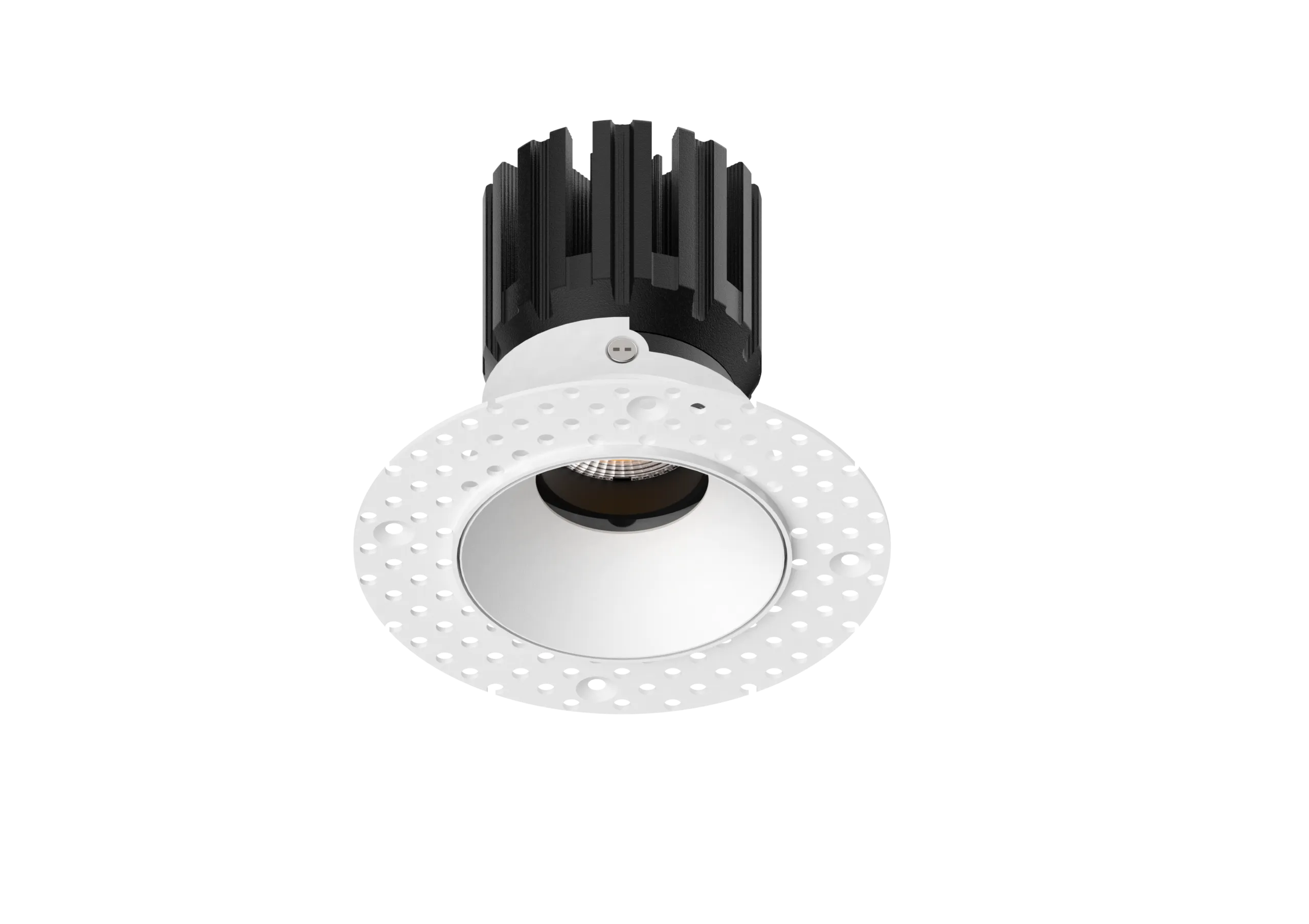 2-inch recessed round adjustable downlight with perforated trim