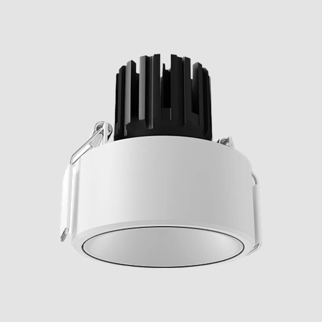 3 Inch Semi-Recessed Round Adjustable Downlight - White