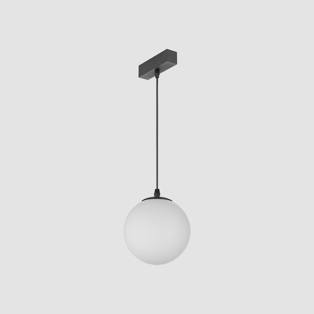 Globe Pendant - Slim Track - Black