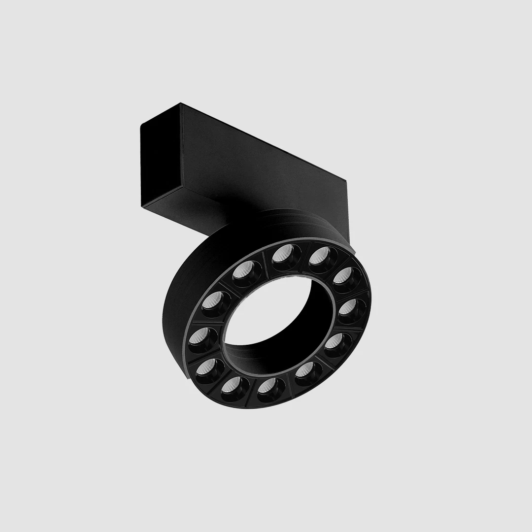 Halo Light - Slim Track - 12W, Black