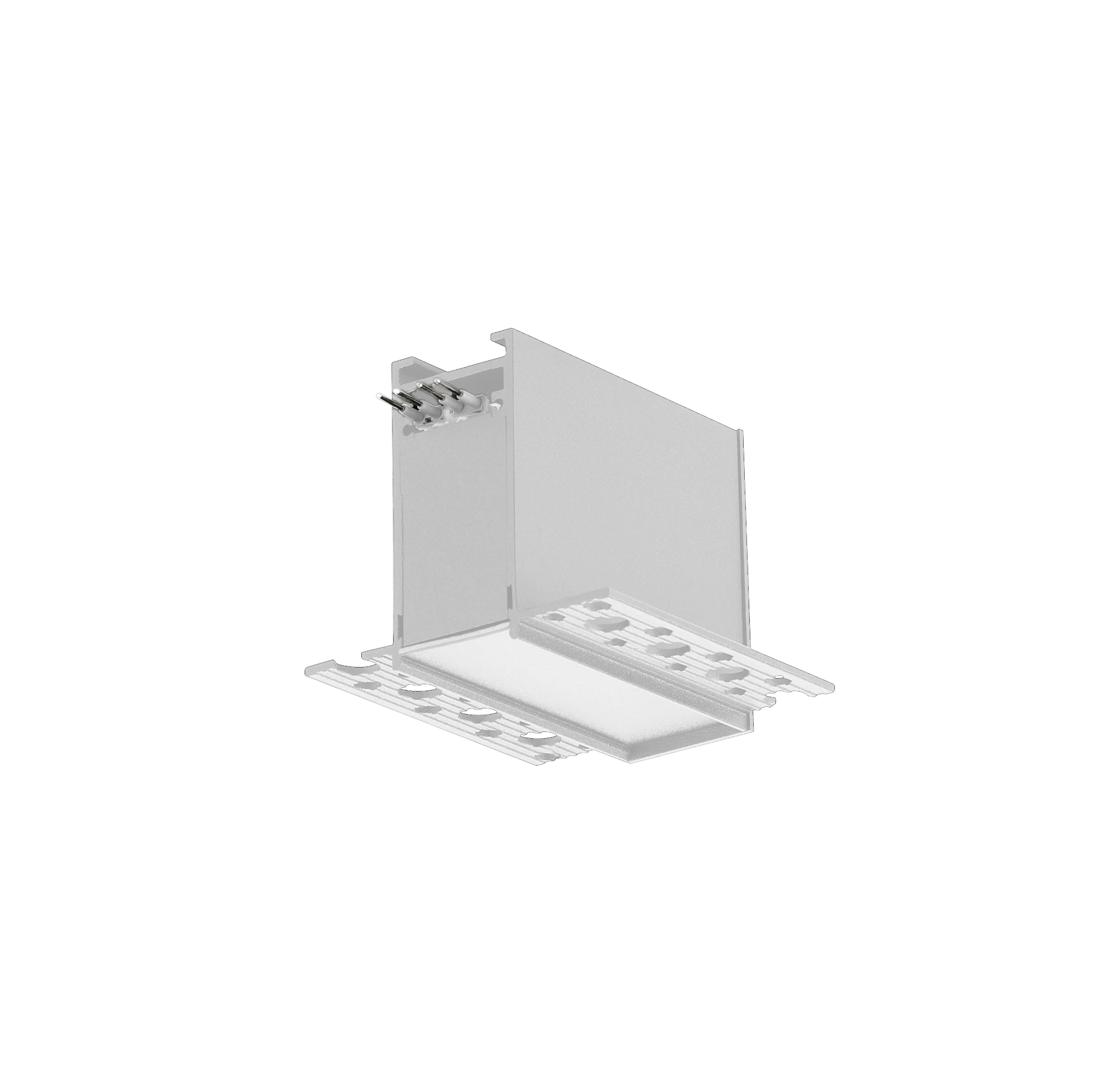 Input Terminal - Standard Track - White, Trimless