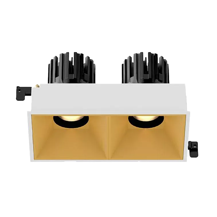 3 Inch Recessed Square Adjustable Double Downlight