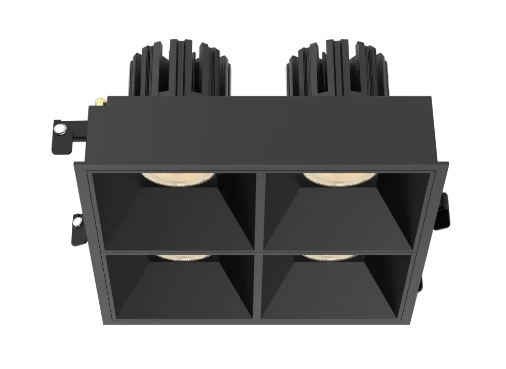 3 Inch Recessed Square Adjustable Quadruple Downlight