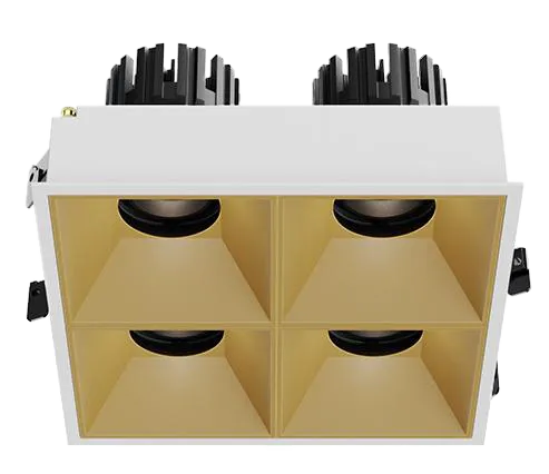 3 Inch Recessed Square Adjustable Quadruple Downlight