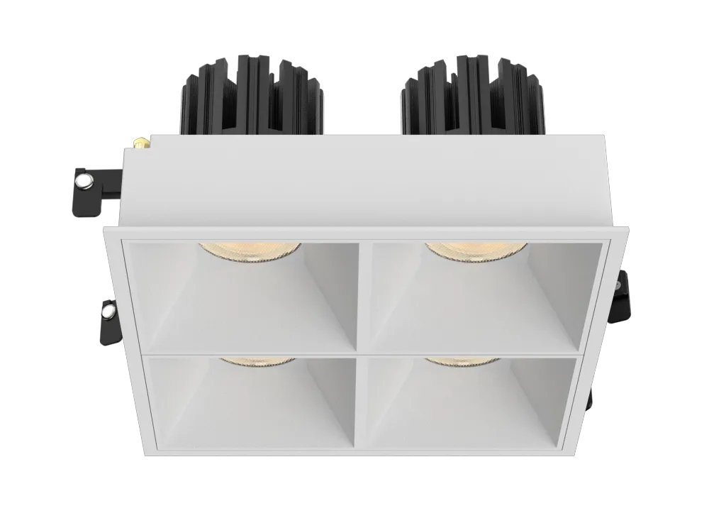 3 Inch Recessed Square Adjustable Quadruple Downlight