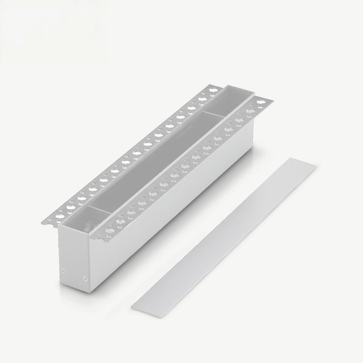 Track Driver Box - Standard Track - White, Recessed