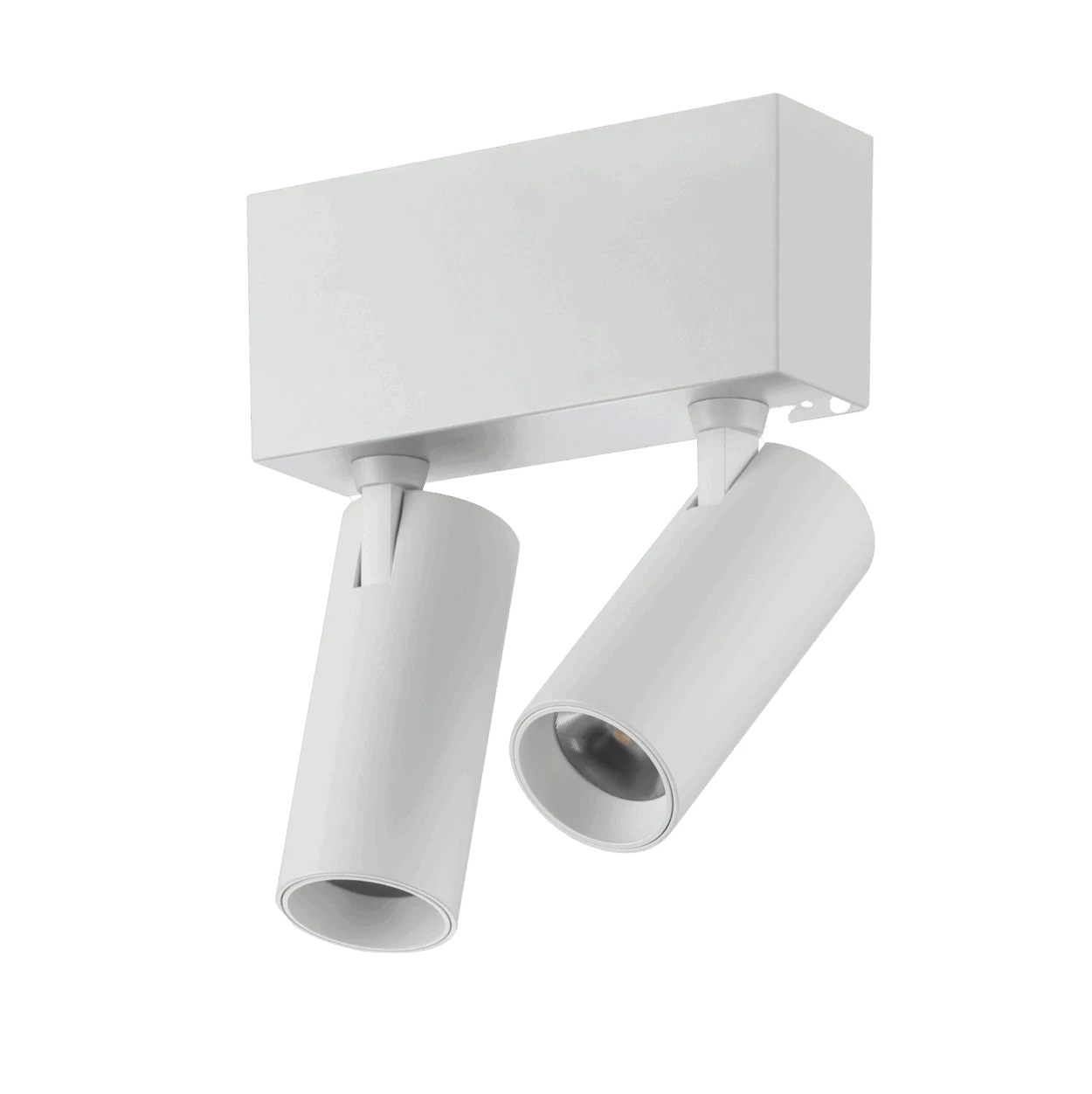 Twin Round Spot Light - Standard Track