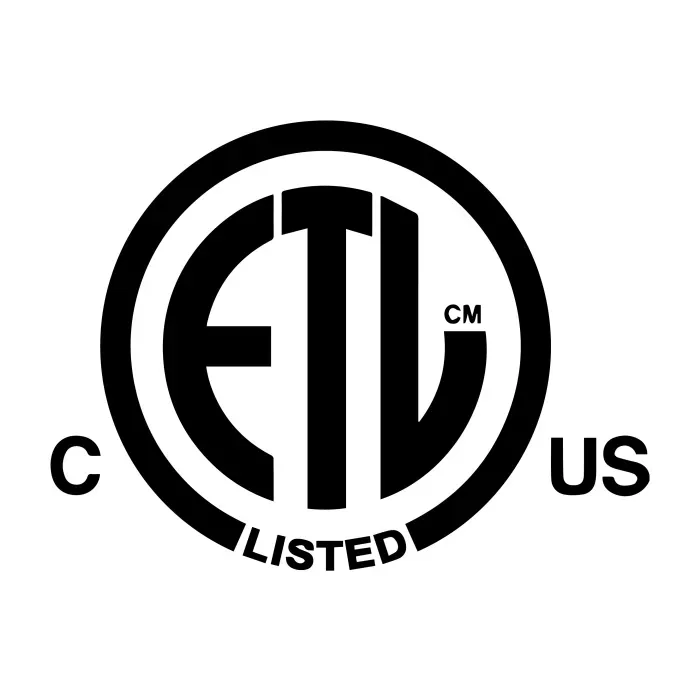 ETL Listed certification logo for electrical lighting product