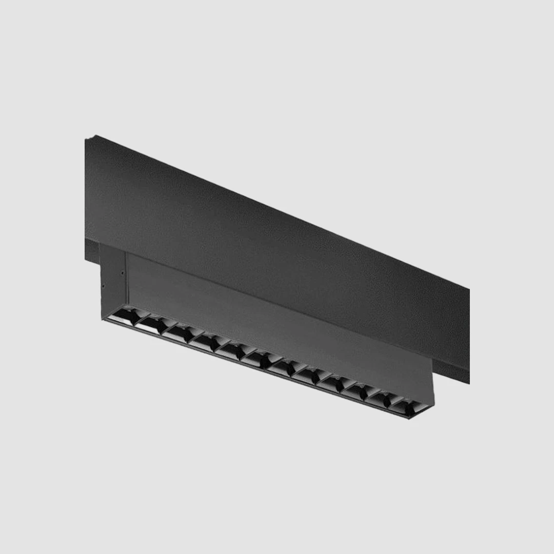 Protruding Linear Multi Spot - Slim Track - Black, 15W